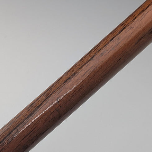 1919年 英国アンティーク ブラウンシャフト ドッグヘッドハンドル 純銀装飾 杖 87cm Jonathan Howell