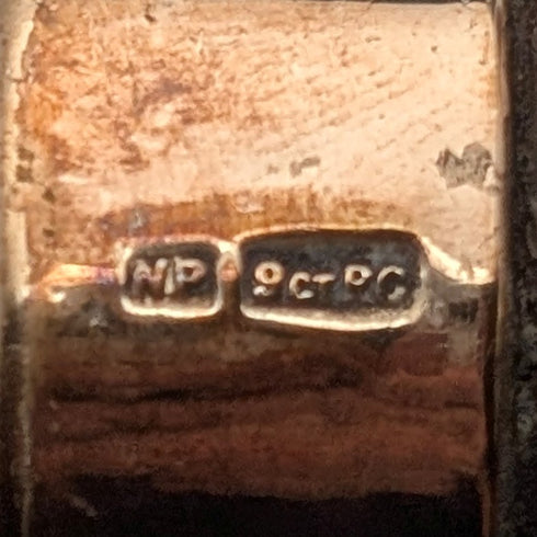 ヴィンテージ タンシャフト 樹脂製ドッグヘッドハンドル ゴールド装飾 杖 90cm