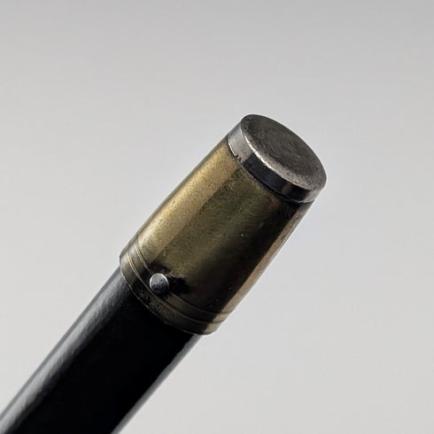 1920 年代至 1930 年代英國復古黑軸彎柄純銀裝飾手杖 78 厘米