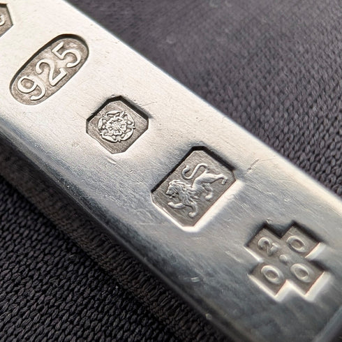 2000年 英国 純銀製 インゴットペンダント計10.3g 純銀ネックレス付 RC