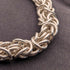 Vintage sterling silver Byzantine chain bracelet 21g