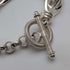 Vintage sterling silver extra thick weave chain bracelet 31g
