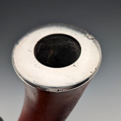 【ご注文品】1910年 英国アンティーク 純銀装飾 キャラバッシュパイプ SINGLETON&COLE