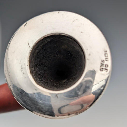 【ご注文品】1910年 英国アンティーク 純銀装飾 キャラバッシュパイプ SINGLETON&COLE