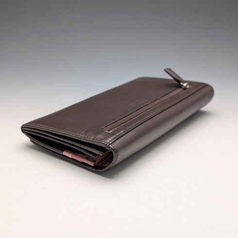 British Radley Brown Cowhide Leather Wallet, Scottish Terrier