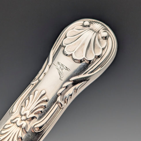 1836年 英国アンティーク 純銀ハンドル デザートカトラリー2ペア Charles Needham