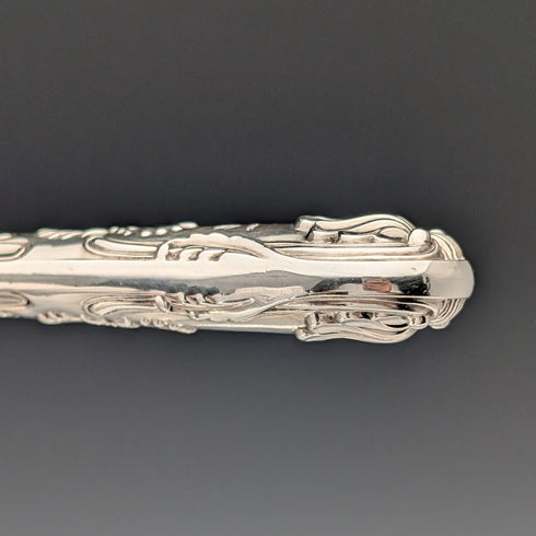 1836年 英国アンティーク 純銀ハンドル デザートカトラリー2ペア Charles Needham