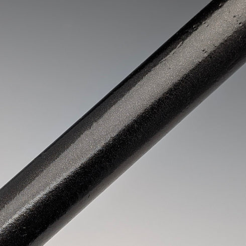 19 世紀晚期英國古董黑色桿手杖,配馬尺,鹿角手柄,93 厘米