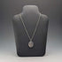 British Vintage Sterling Silver Oval Locket Pendant with Sterling Silver Necklace, 19g Total, DJ