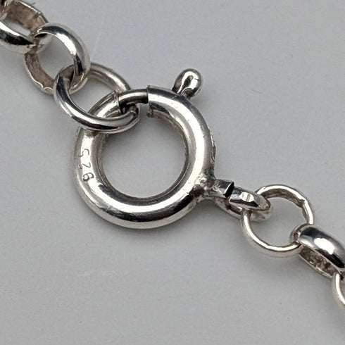 ヴィンテージ ミルフィオリガラス&純銀ペンダント& 純銀アズキチェーンネックレス 計80g