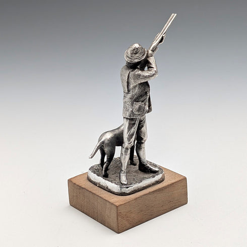 1979年 英国ヴィンテージ 純銀製 ハンター ミニチュア フィギュリン 72g Ammonite Ltd