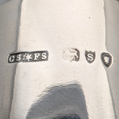 1893年英國古董銀蓋伊凡裡圖案陶瓷瓶罐,由桑德斯和謝潑德(Saunders & Shepherd)製作