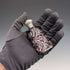 Antique British 800 Silver Lid Purple Cut Glass Portable Perfume Bottle