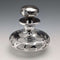 Antique American Art Nouveau Silver Overlay Glass Perfume Bottle, Alvin