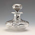 Antique American Art Nouveau Silver Overlay Glass Perfume Bottle, Alvin