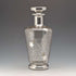1950s French Vintage Silver Overlay Glass Decanter, Saint Graal