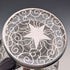 1950s French Vintage Silver Overlay Glass Decanter, Saint Graal