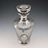 1950s French Vintage Silver Overlay Glass Decanter, Saint Graal