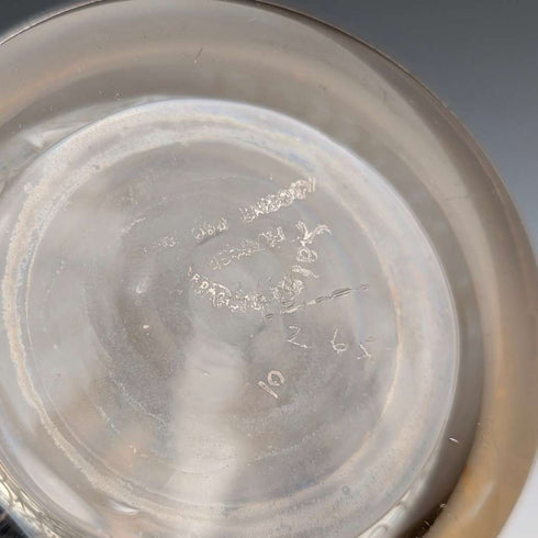 1950s French Vintage Silver Overlay Glass Decanter, Saint Graal