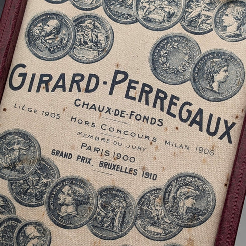 1930年代左右 吉拉爾·柏格 18K金懷錶 獵人式錶殼 運作良好 附皮革盒