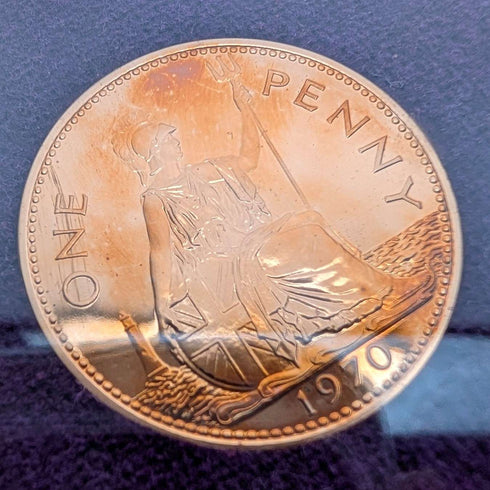 1970 年英國十進制前硬幣,8 枚一套,皇家鑄幣廠