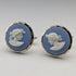 Vintage British Wedgwood Goddess Cameo with Gold-Plated Base and Case.