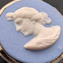 Vintage British Wedgwood Goddess Cameo with Gold-Plated Base and Case.