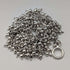 British Vintage Sterling Silver Beaded Drop Chain Necklace, 52cm, 87g, HH