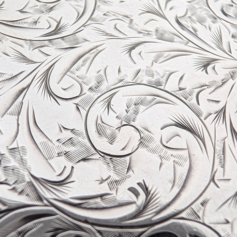 1902 British Antique Sterling Silver Cigarette Case, 75g, IJ Evens & Co.