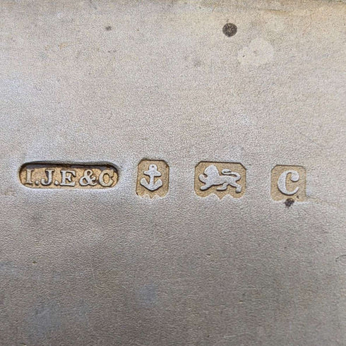 1902年 英国アンティーク 純銀製 シガレットケース 75g I.J. Evens&Co