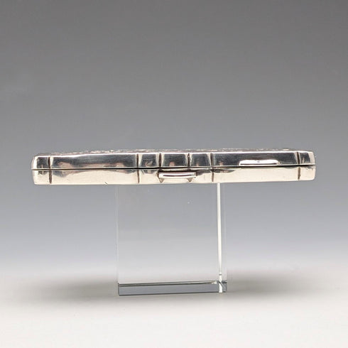 1898 British Antique Sterling Silver Cigarette Case, 69g, William Neale