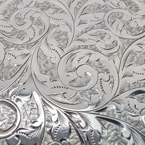 1898 British Antique Sterling Silver Cigarette Case, 69g, William Neale