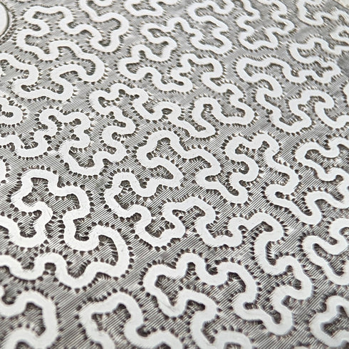 1839 British Antique Wriggle Pattern Sterling Silver Card Case, 83g, Joseph Willmore