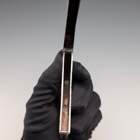 1839 British Antique Wriggle Pattern Sterling Silver Card Case, 83g, Joseph Willmore