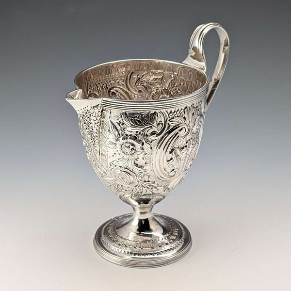 1792年 英国アンティーク 純銀製クリームジャグ 170g Robert Hennell I