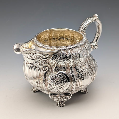 1832 British Antique Irish Sterling Silver Jug, 314g, by Edward Crofton