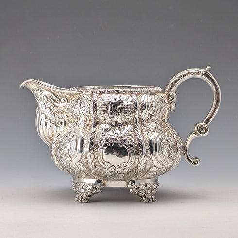 1832 British Antique Irish Sterling Silver Jug, 314g, by Edward Crofton