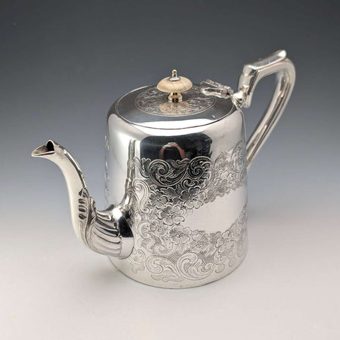 約1905年英國古董鍍銀茶壺,約翰·亨利·波特製作