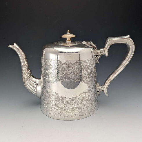 約1905年英國古董鍍銀茶壺,約翰·亨利·波特製作