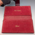 Vintage Burgundy Leather Glove & Handkerchief Case