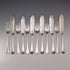 1903 British Antique Silver Plate Fish Cutlery (6 Pairs) by Walker & Hall