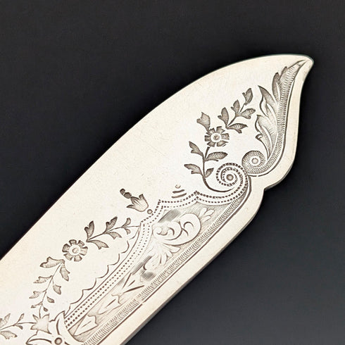 1903 年英國古董銀盤魚餐具(6 對),Walker & Hall 出品