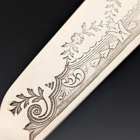 1903 年英國古董銀盤魚餐具(6 對),Walker & Hall 出品