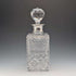 1983 英國復古切割玻璃方形酒瓶,搭配純銀裝飾,Garrard & Co.