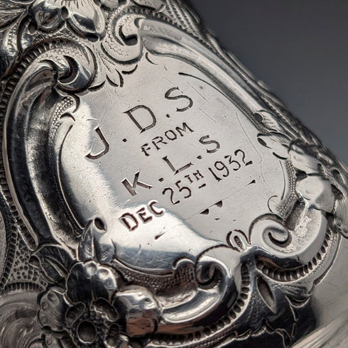 Mid-19th Century British Antique Silver Plate Mug