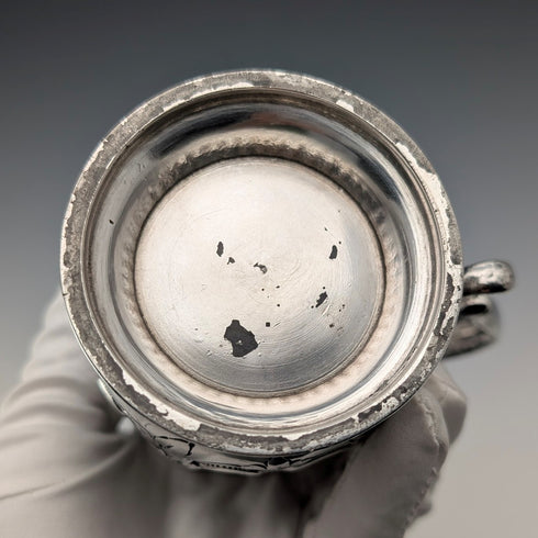 Mid-19th Century British Antique Silver Plate Mug