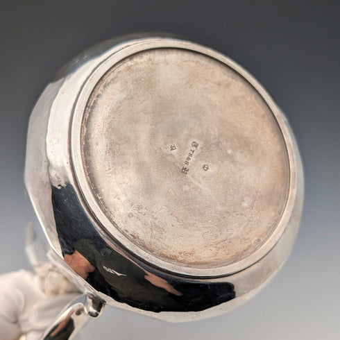 1853 年英國古董鍍銀咖啡壺 Thomas Bradbury & Sons