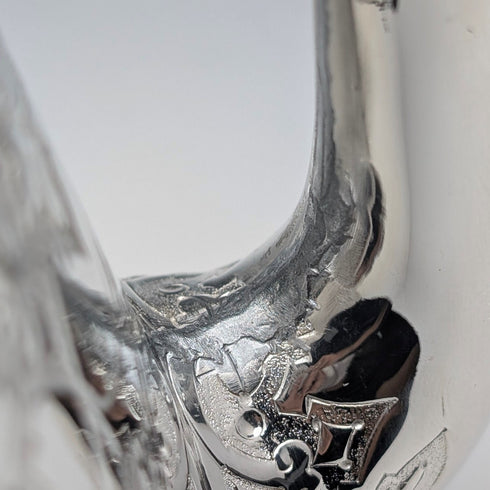 英国アンティーク ビクトリアン シルバープレート製 ドラム型ティーポット3点セット WILLIAM HOWE