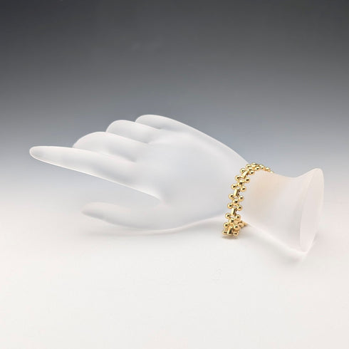 Vintage gold plated beaded bracelet