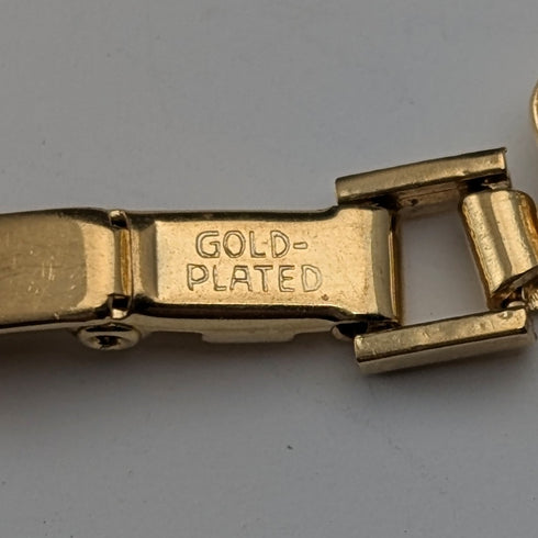 Vintage gold plated beaded bracelet